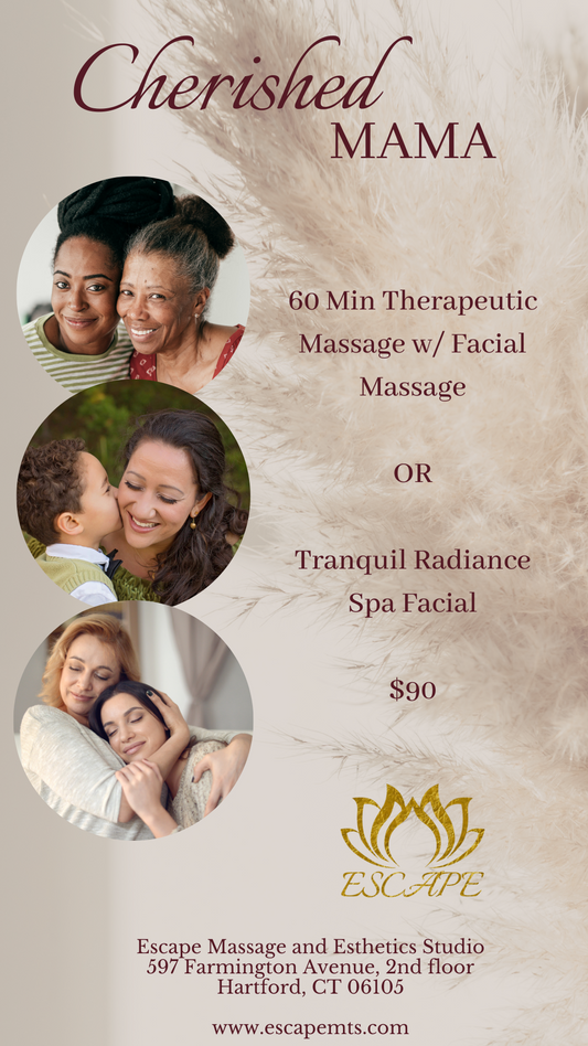 Cherished Mama: 60 min Therapeutic Massage w/ Warm towel Facial Massage